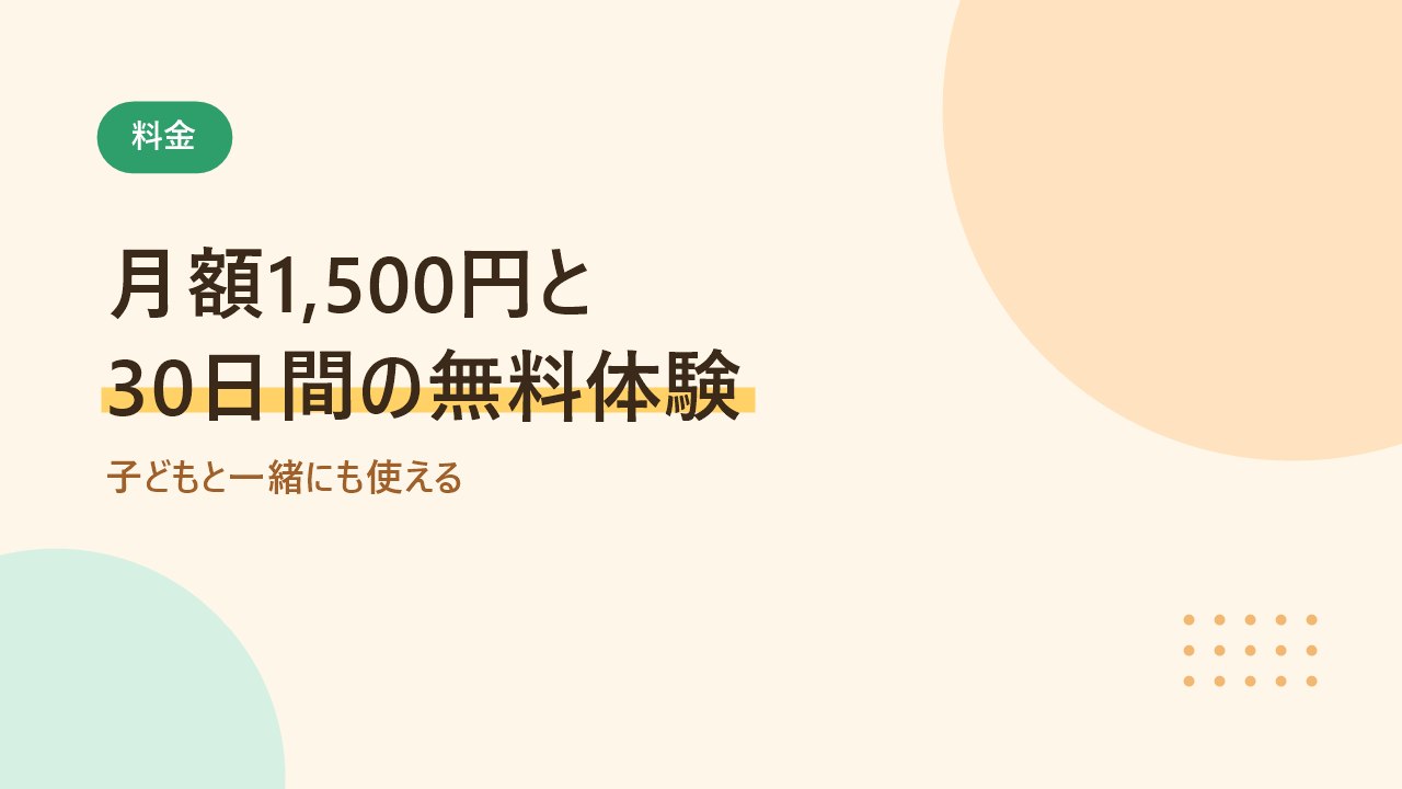Audibleは月額1500円で30日間の無料体験があることを示すバナー画像