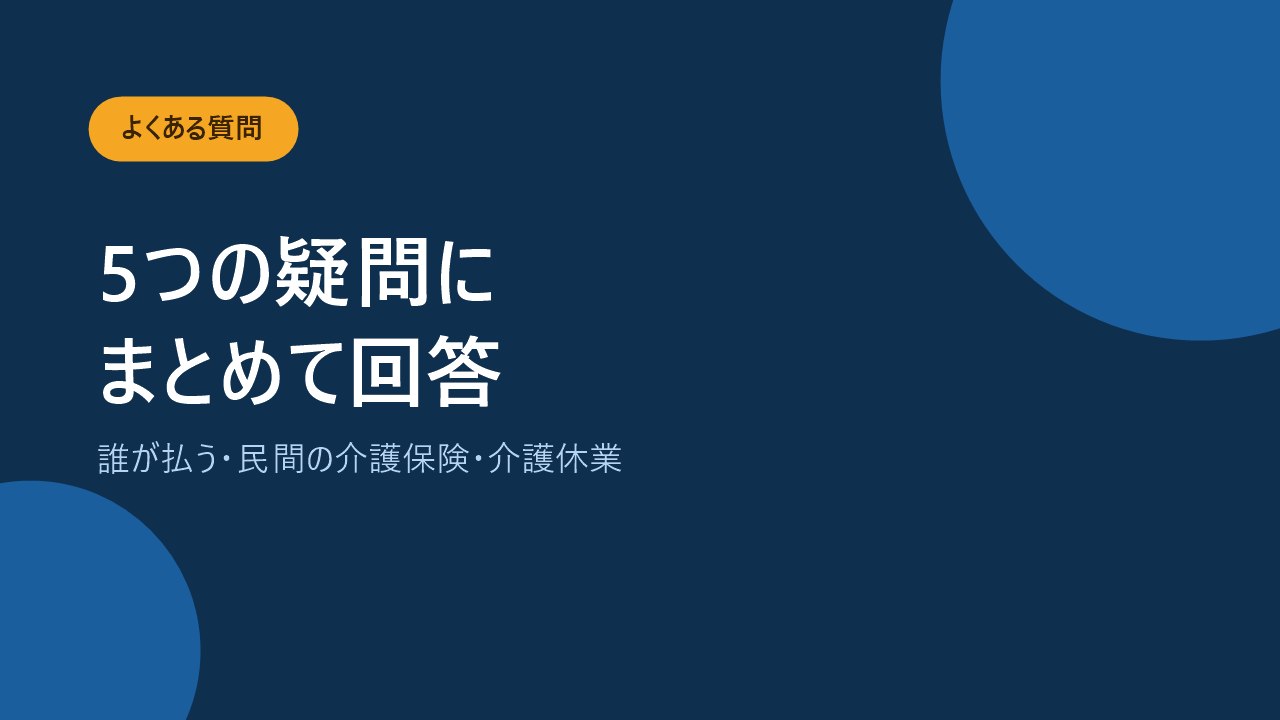 親の介護のお金に関するよくある質問をまとめたバナー画像
