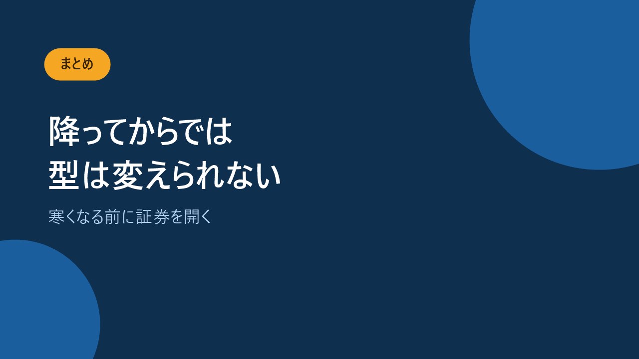 雪が降る前に証券で雪災の支払い方を確かめることをすすめるバナー画像